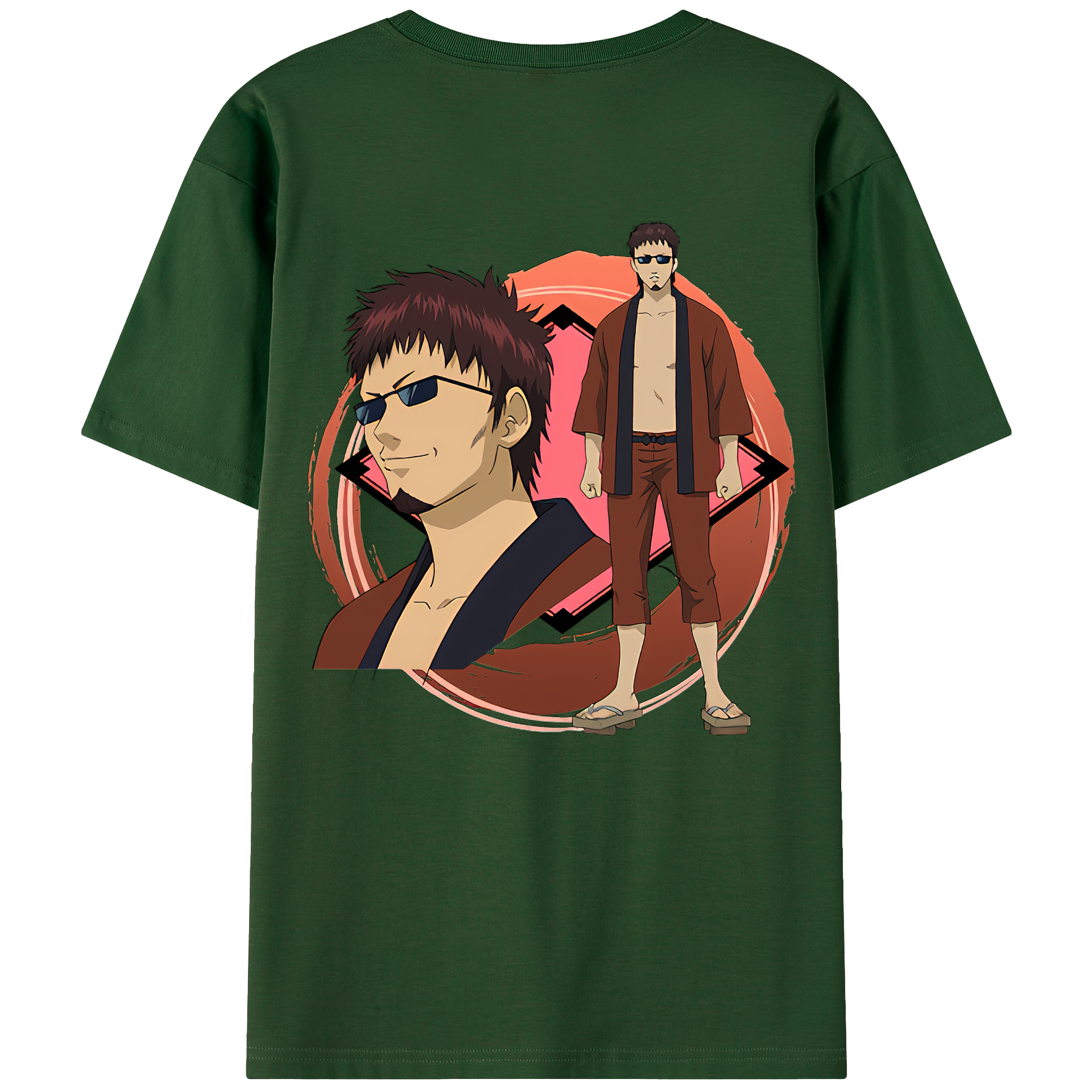 （画像用） ぎんたま 坂田銀時（さかたぎんとき） 神楽 志村新八（しむら しんぱち） GINTAMA Sakata Gintoki Kagura Shimura Shinpachi 綿100％半袖Tシャツ（背面プリント）